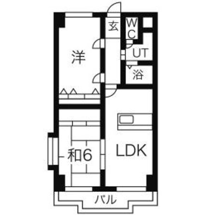 藤浪駅 徒歩2分 6階の物件間取画像